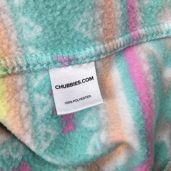 Chubbies Boomshakalaka 1/4 Zip Fleece Pastel Aztec Southwest Pockets Size XL - Picture 8 of 9